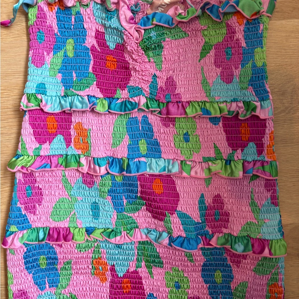 Show Me Your Mumu Floral layered Dress- size M - Picture 2 of 4